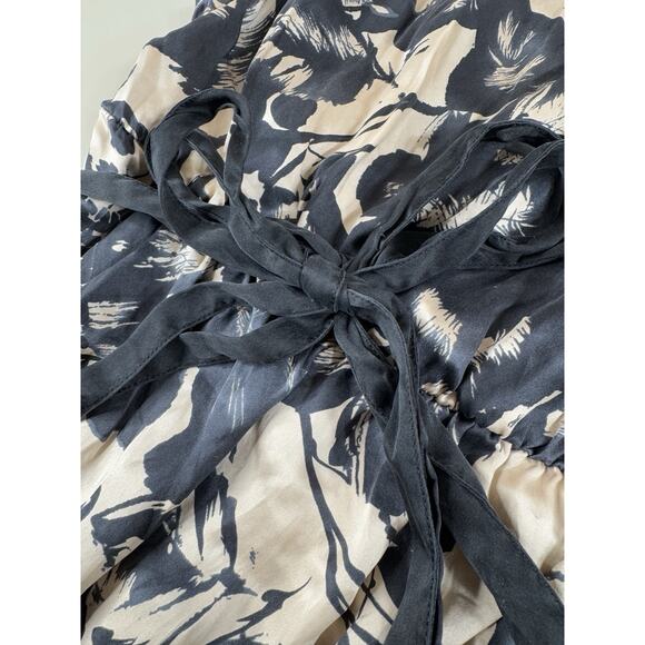 VTG Y2K The Limited Womens Babydoll Tie Tank S Floral 100% Silk Going Out Top - Picture 11 of 12